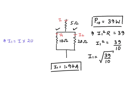 the-10-resistor-in-figure-1-is-dissipating-39-w-of-power-how-much-power-is-the-0-q2-resistor-dissipating-express-your-answer-with-the-appropriate-units-figure-p5o-value-units-1-of-1-submit-r-14703