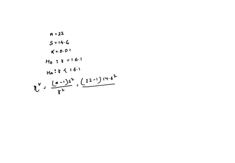 the-standard-deviation-of-math-test-scores-at-one-high-school-is-161-points-a-teacher-claims-that-the-standard-deviation-of-girls-test-scores-is-smaller-than-161-a-random-sample-of-22-girls-67423