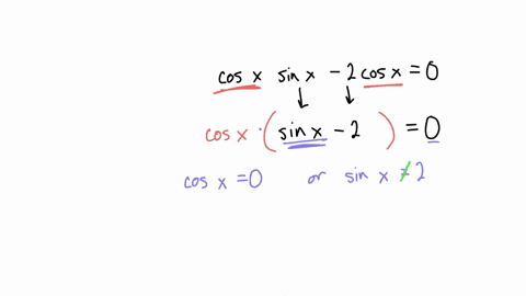 find-all-solutions-of-the-equation-cos-x-sin-x-2-cos-x-0-the-answer-is-a-k-where-k-is-any-integer-and-0-a-what-is-a-and-b