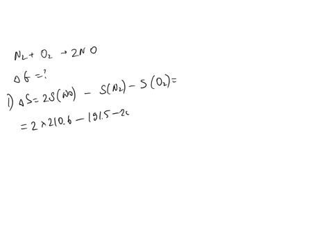 question-17-1-point-the-reaction-of-nitrogen-with-oxygen-under-high-pressure-and-temperature-is-a-source-of-nitric-oxide-no-precursor-to-smog-calculate-ag-in-kj-for-the-following-reaction-at-13315