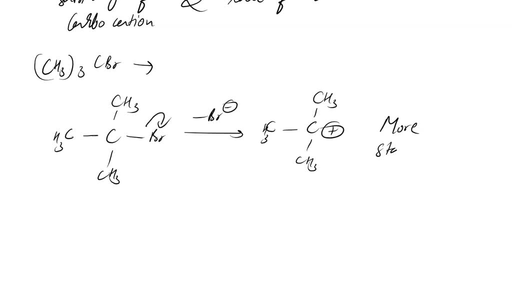 SOLVED: Briefly explain why (CH3)3CBr is more reactive than (CH3)2C(CF3 ...