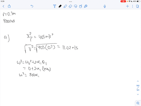 a-disk-with-a-radius-of-030-m-is-to-be-rotated-like-a-merry-go-round-through-800-rad-starting-from-rest-gaining-angular-speed-at-the-constant-rate-1-through-the-first-400-rad-and-then-losing-88827