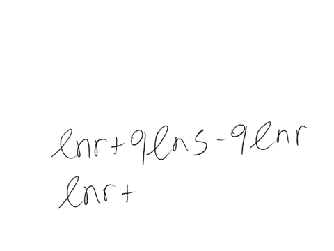 use-the-properties-of-logarithms-to-write-the-following-expression-as-a-single-logarithm-lnr9lns9lnr