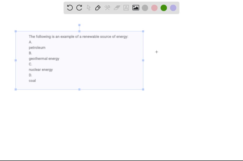 Which Of The Following Is An Example Of Renewable Energy www.numerade.com