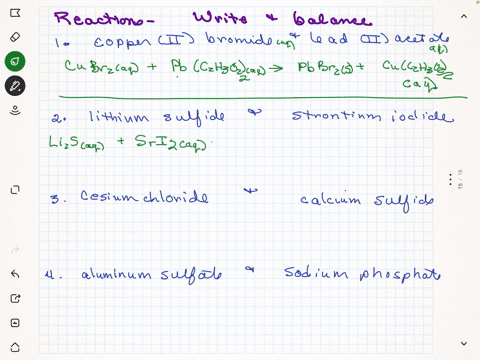 write-a-molecular-equation-for-the-precipitation-reaction-that-occurs-if-any-when-each-set-of-solutions-is-mixed-if-no-reaction-occurs-write-noreaction-part-a-copperii-bromide-and-lead-ii-ac-49904