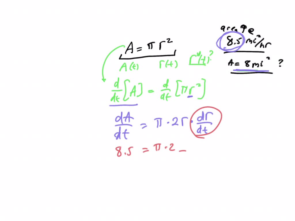 SOLVED Oil spilled from a ruptured tanker spreads in a circle whose