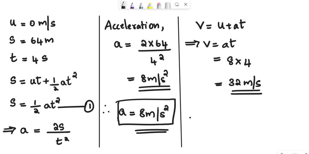 SOLVED: A scooter starts from rest and moves in a straight line with ...