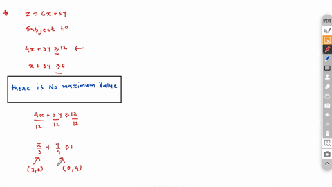 find-the-minimum-and-maximum-values-of-z-6x-5y-if-possible-for-the-following-set-of-constraints-4x-3y2-12-x3y26-x20y-20-select-the-correct-choice-below-and-if-necessary-fill-in-the-answer-bo-45323