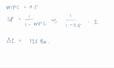 2-the-multiplier-effect-of-change-in-government-purchases-consider-hypothetical-closed-economy-in-which-households-spend-070-of-each-additional-dollar-they-earn-and-save-the-remaining-030_-t-07926