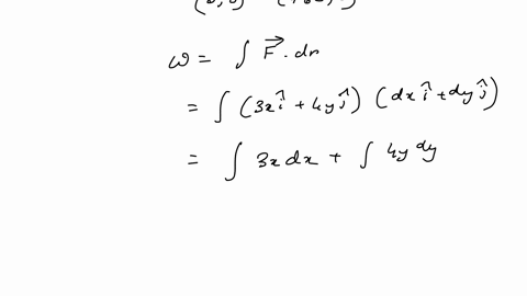a-a-force-f-3xi-syj-where-f-is-in-newtons-and-x-and-y-are-in-meters-acts-on-an-object-as-the-object-moves-the-x-direction-from-the-origin-to-x-465-m-find-the-work-w-f-dr-done-by-the-force-on-88576