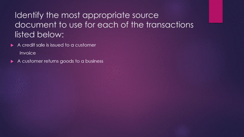 question-2-a-identify-the-most-appropriate-source-document-to-use-for-each-of-the-transactions-listed-below-a-credit-sale-is-issued-to-a-customer-a-customer-returns-goods-to-a-business-a-bus-67086
