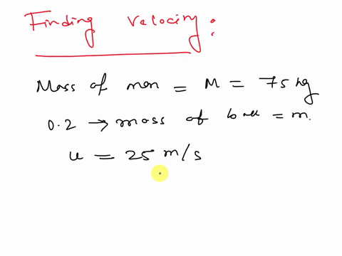 a-75-kg-man-is-at-rest-on-ice-skates-a-020-kg-ball-is-thrown-to-him-the-ball-is-moving-horizontally-74353