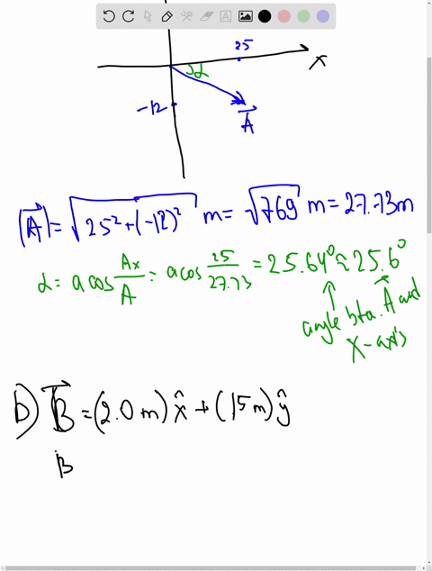find-the-direction-and-magnitude-of-the-vectors-a-a-25m-x-12m-y-b-b-20m-x-15m-y-c-ab