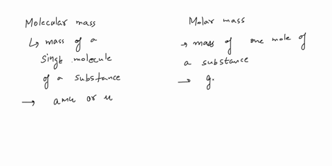 how-are-the-molecular-mass-and-the-molar-mass-of-a-compound-similar-and-how-are-they-different-75504