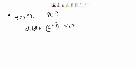 find-an-equation-of-the-tangent-line-to-the-parabola-y-x-the-point-p1-1-30308