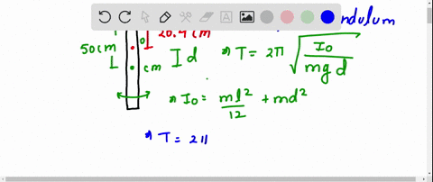 A uniform meter stick swings about a pivot point which is a...