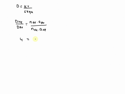 the-diffusion-coefficient-for-he-at-the-same-temperature-and-pressure-is-4-times-greater-than-the-diffusion-coefficient-for-ar-calculate-the-cross-section-ratio-of-these-two-gases-calculate-53885