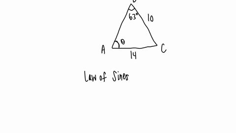 the-diagram-shows-the-triangle-abc-with-ac14cm-bc10cm-and-angle-abc63-find-cab-in-degrees-correct-up-to-2-decimal-places