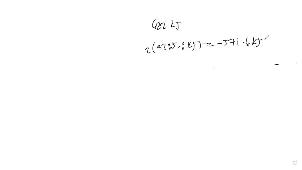 SOLVED Write the reaction for the standard enthalpy of formation of