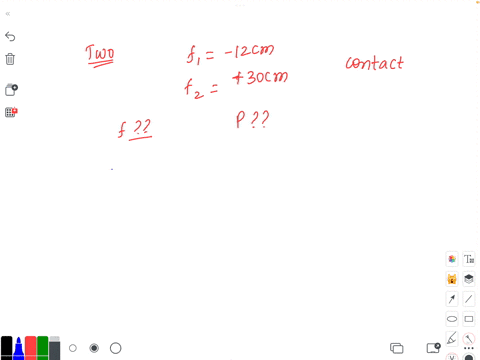 two-thin-lenses-of-focal-lengths-12-cm-and-30-cm-are-in-contact-what-is-the-focal-length-and-the-power-of-the-combination-of-lenses-67156