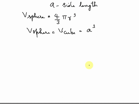 Cubic Letrik Show that the packing of spheres in a simple cubic lattice...