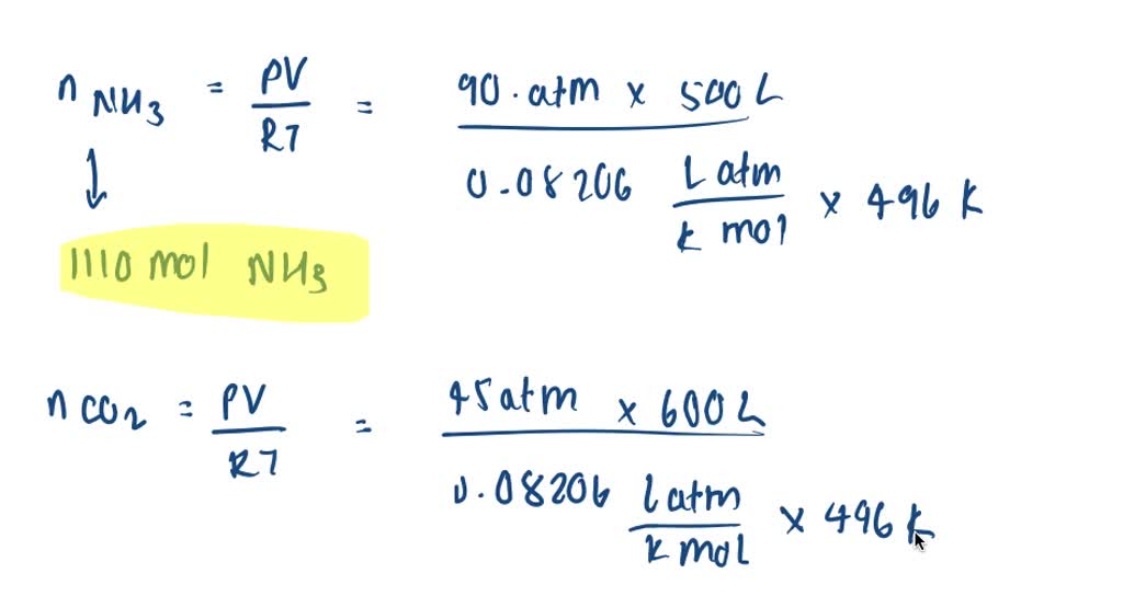SOLVED Urea is synthesized industrially by the reaction of ammonia