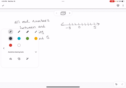 use-interval-notation-to-indicate-all-real-numbers-between-and-including-3-and-5-19992