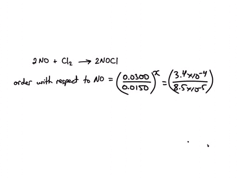 given-the-following-data-determine-the-rate-constant-of-the-reaction-2nog-cl2g-2noclg-experiment-no-m-cl2-m-rate-ms-1-00300-00100-34-x-10-4-2-00150-00100-85-x-10-5-3-00150-00400-34-x-10-4-79709