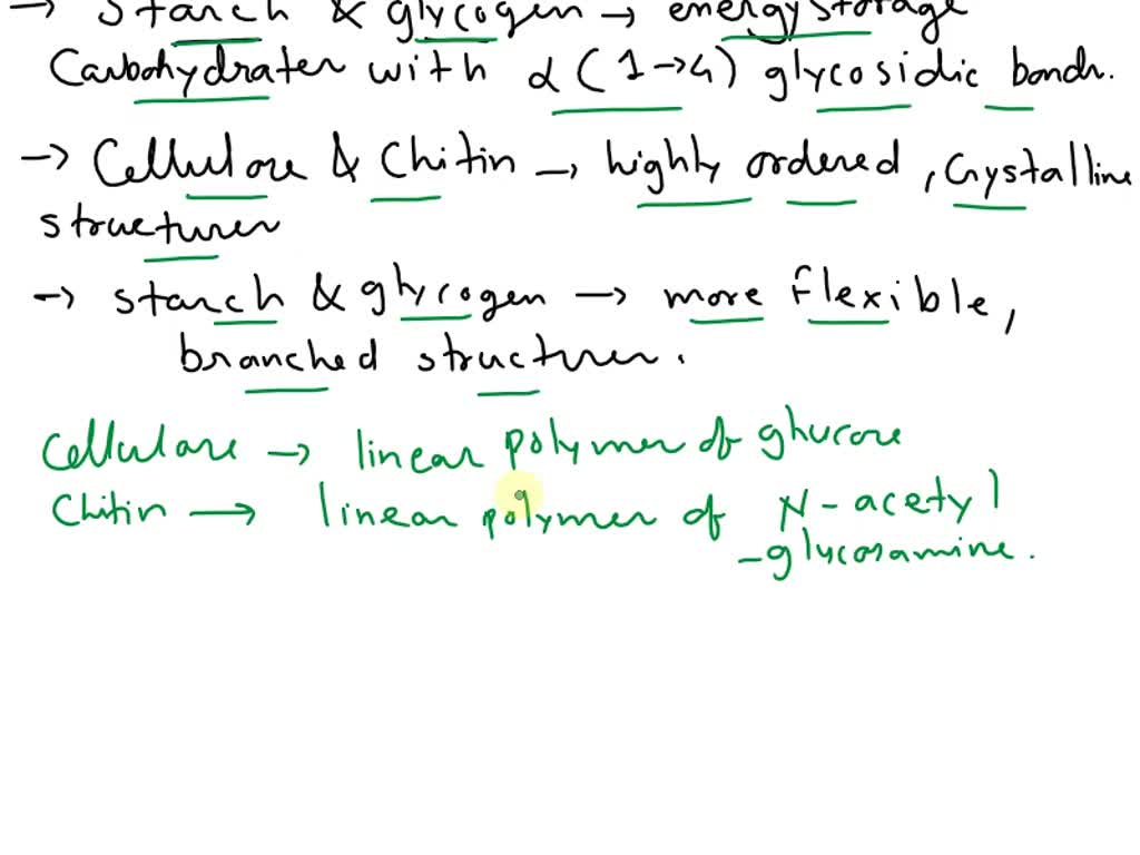 SOLVED: Let's Compare Structural Differences And Functions Of Cellulose ...