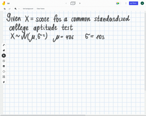 scores-for-a-common-standardized-college-aptitude-test-are-normally-distributed-with-a-mean-of-486-and-a-standard-deviation-of-103-randomly-selected-men-are-given-a-test-preparation-course-before-taki