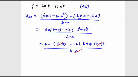 if-a-ball-is-thrown-straight-up-into-the-air-with-an-initial-velocity-of-60-ftls-height-in-feet-after-t-second-is-given-by-y-60t-16t2-find-the-average-velocity-for-the-time-period-begining-w-79524