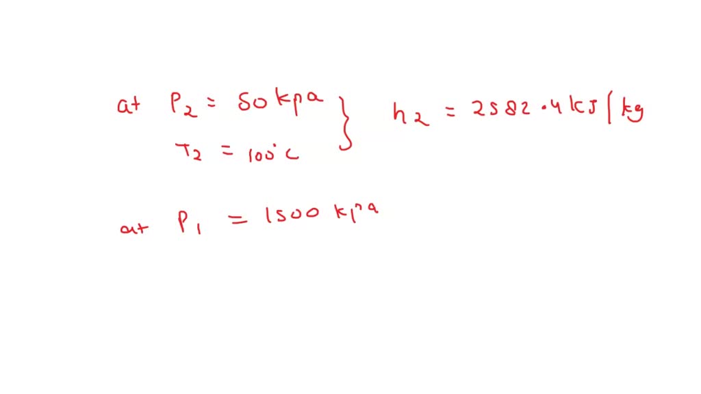 SOLVED Q6. A saturated liquidvapor mixture of water in a steam line