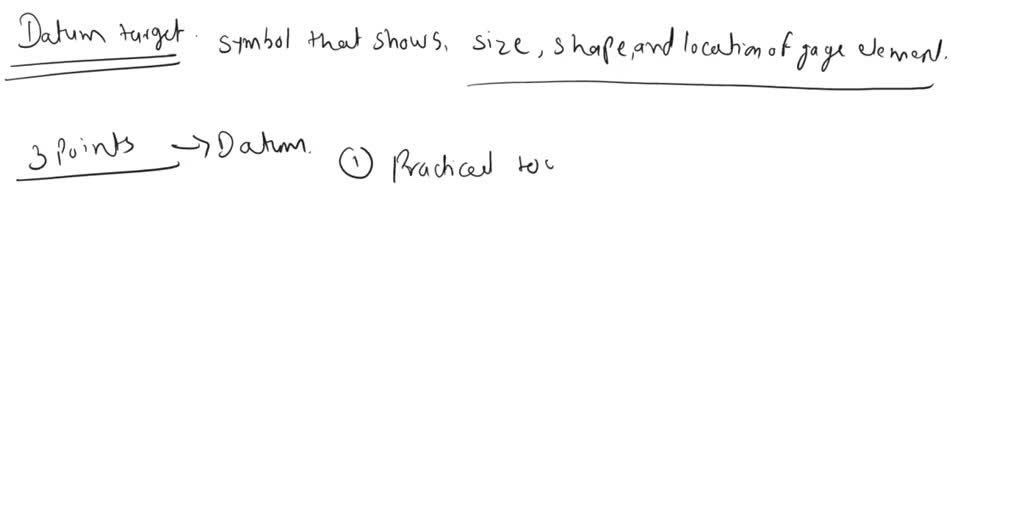 SOLVED: A feature of size (FOS) can be specified as a datum feature ...