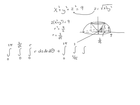 Pts using triple integral in spherical coordinates set...