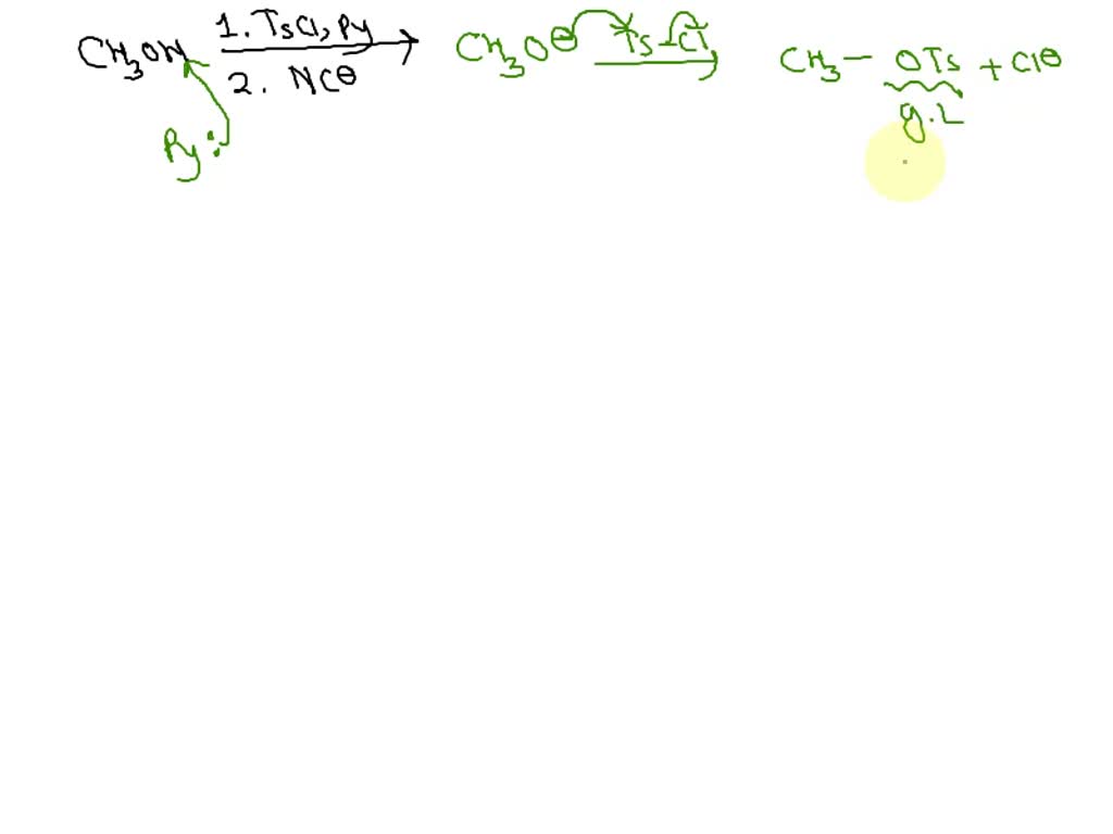 SOLVED Consider the reaction between an alcohol and tosyl chloride