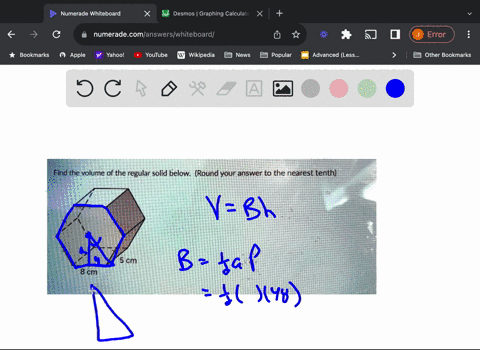 find-the-volume-of-the-regular-solid-below-round-your-answer-to-the-nearest-tenth-5-cm-8-cm-97875