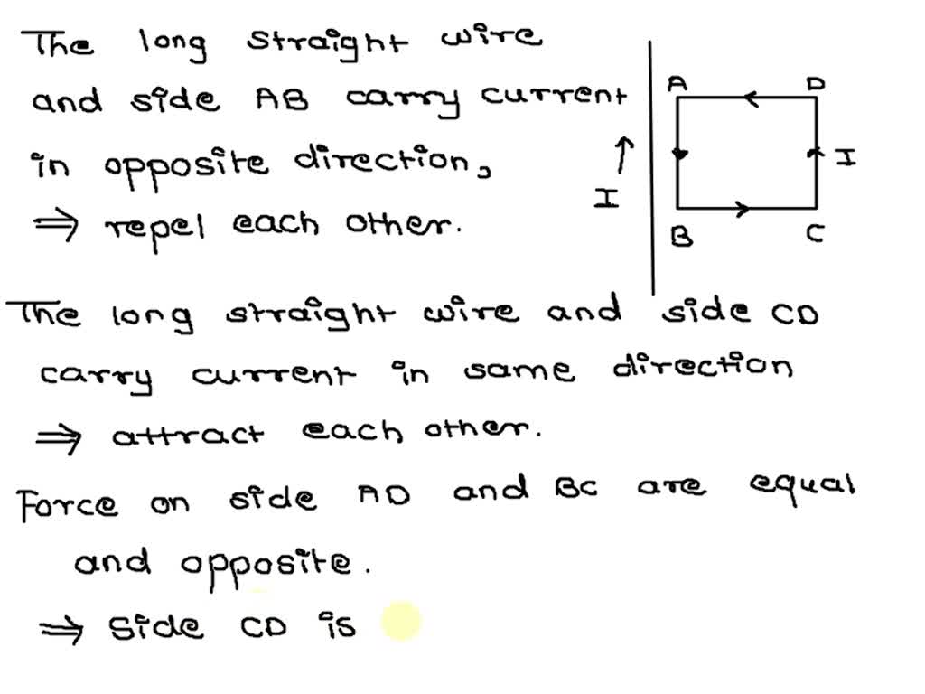 SOLVED A long straight conductor has a constant current flowing in the