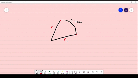 the-arc-length-of-a-sector-is-45-cm-and-the-perimeter-of-the-sector-is-85-cm-find-the-radius-of-the-sector-giving-your-answer-without-units-66885