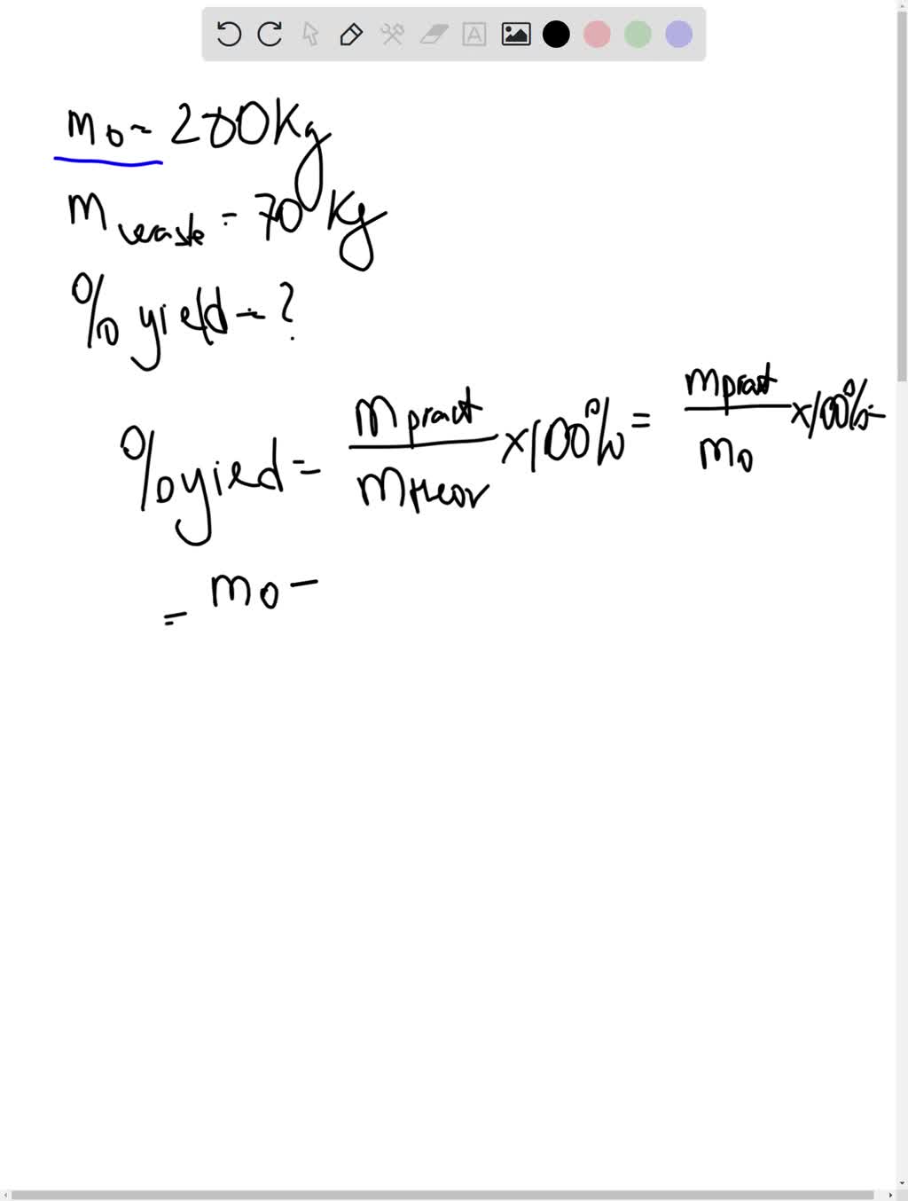 SOLVED0 /1 Question 5 An organic synthesis to make the pain reliever acetaminophen is