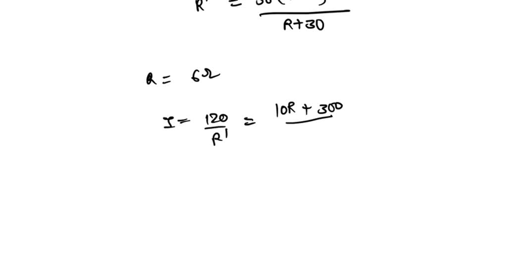 SOLVED A 30 ohms resistor is connected in parallel with a variable