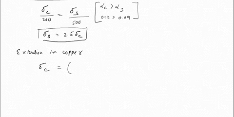 q4arigid-bar-ab-is-hinged-at-a-and-is-supported-by-copper-and-steel-bars-as-shown-each-having-cross-sectional-area-500-mm-if-temperature-is-raised-by-50-find-stresses-in-each-bar-copper-20om-84992