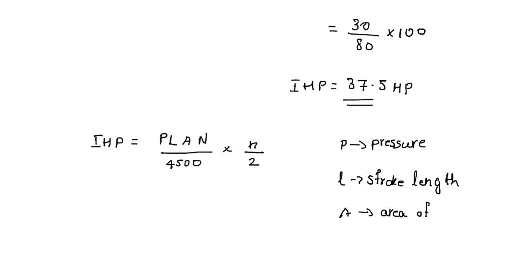 The Horsepower Developed At The End Of The Crankshaft Of A 4-stroke, 4 ...