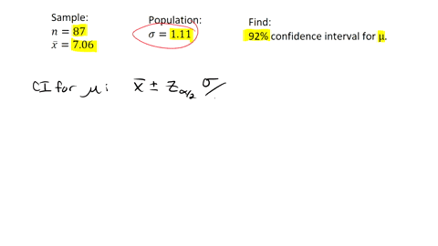 in-a-simple-random-sample-of-87-young-adults-the-average-time-spent-per-day-in-bed-asleep-was-706-hours-we-are-told-that-the-population-sleep-time-of-young-adults-is-normally-distributed-and-65575