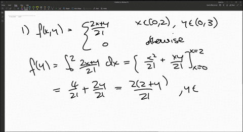 the-joint-probability-density-function-of-the-random-variables-x-and-y-is-defined-as-2xr-y-0-2-0-y-3-flr-21-otherwise-find-marginal-ofy-2-y-22-y-ar-14-22-y-21-the-joint-probability-density-f-72628