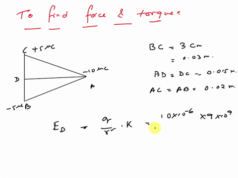 iteraction-between-_an-electric-dipoleand-point-charge-5-c-three-charges-are-at-the-corners-of-an-isosceles-triangle-as-shown-in-the-figure-the-hc-charges-form-an-electric-dipole-2-cm-charac-99183
