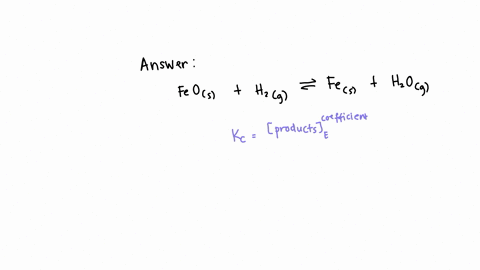 construct-the-expression-for-kc-for-the-following-reaction-feos-h2g-fes-h2og