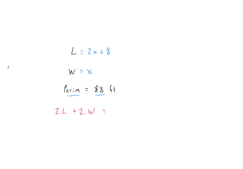 the-length-of-a-rectangle-is-eight-more-than-twice-its-width-the-perimeter-is-88-feet-find-the-dimensions-of-the-rectangle-a-w-10-ft-l-18-ft-b-w-16-ft-l-28-ft-c-w-18ft-l-24-ft-d-w-12-ft-l-32-87467