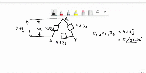 b-three-impedances-of-4-j3-are-delta-connected-and-tied-to-a-three-phase-208-v-power-linefind-2-marks-i-the-phase-current-1-mark-ii-the-line-current-2-marks-iii-the-total-real-power-2-marks-89085