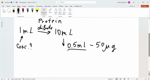 if-1ml-of-an-unknown-sample-of-protein-is-diluted-to-10ml-and-a-05ml-portion-of-the-diluted-sample-is-found-to-contain-50ug-of-protein-when-assayed-for-protein-using-the-lowry-method-what-is-36912