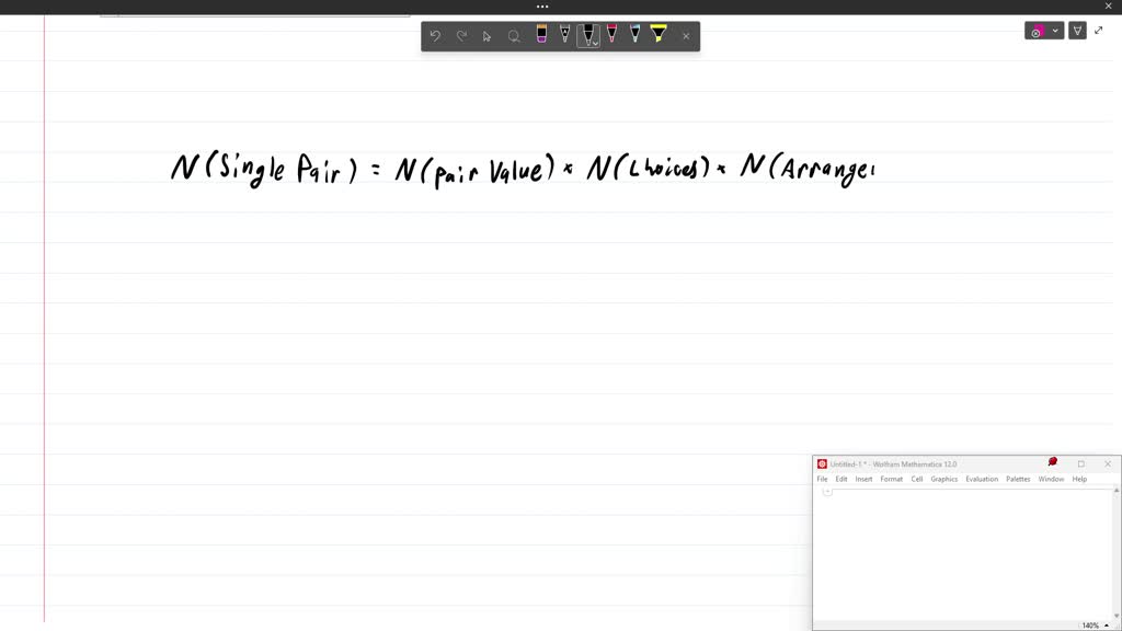 SOLVED Calculate the number of ways to roll a single pair in Yahtzee